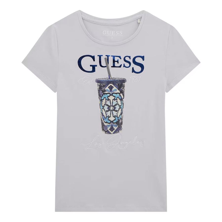 T-shirt manica corta con stampa da bambina Guess Kids | J5GI08/K6YW4A702